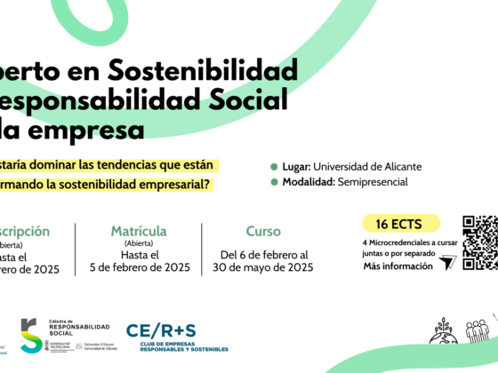 Lanzamiento del Curso «Experto en Sostenibilidad y Responsabilidad Social de la empresa»