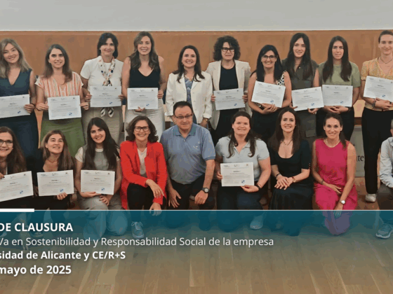 Nuevas voces para un futuro responsable: finaliza el curso en Sostenibilidad y RSC impulsado por el CE/R+S y la Universidad de Alicante